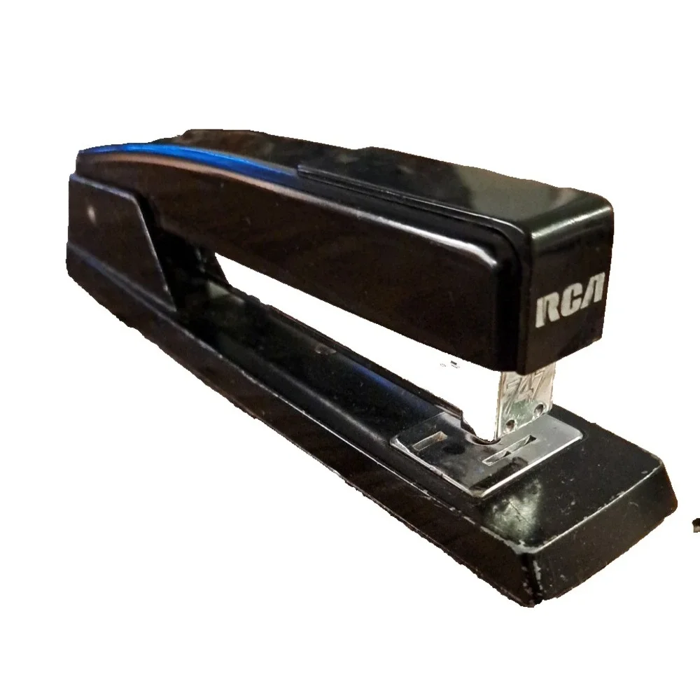Vintage Swingline Desk Stapler Model 747, # 94-02 Heavy Metal, Black. USA